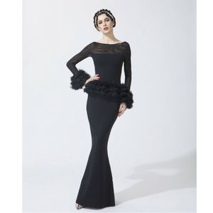 ♥️ Chiara Boni La Petite Robe
Babina Trumpet Gown in Black 38 2 New Womens
Long